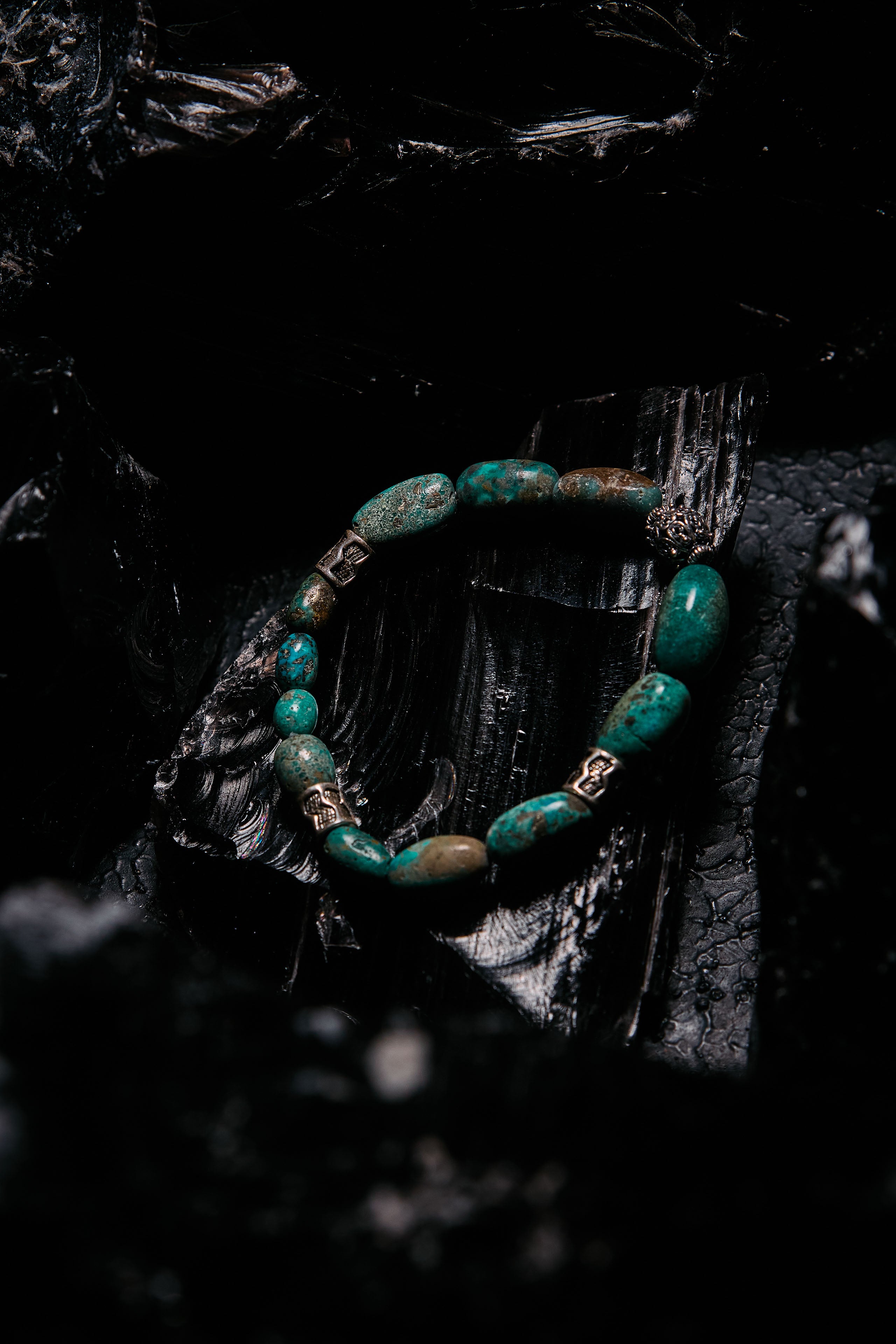 Turquoise beaded bracelet