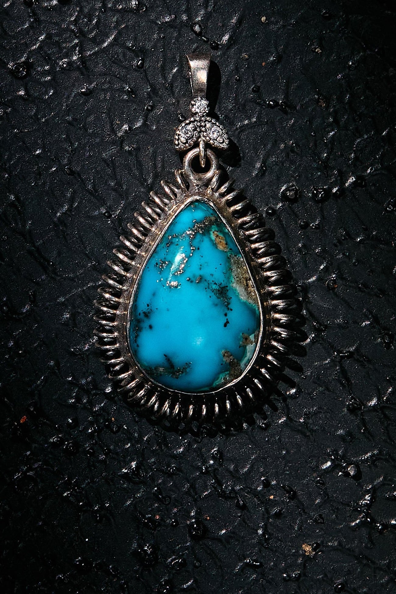 Turquoise pendant on 925 silver