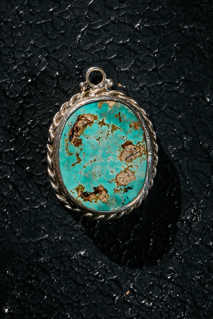 Rare Persian Turquoise handcrafted in 925. 
