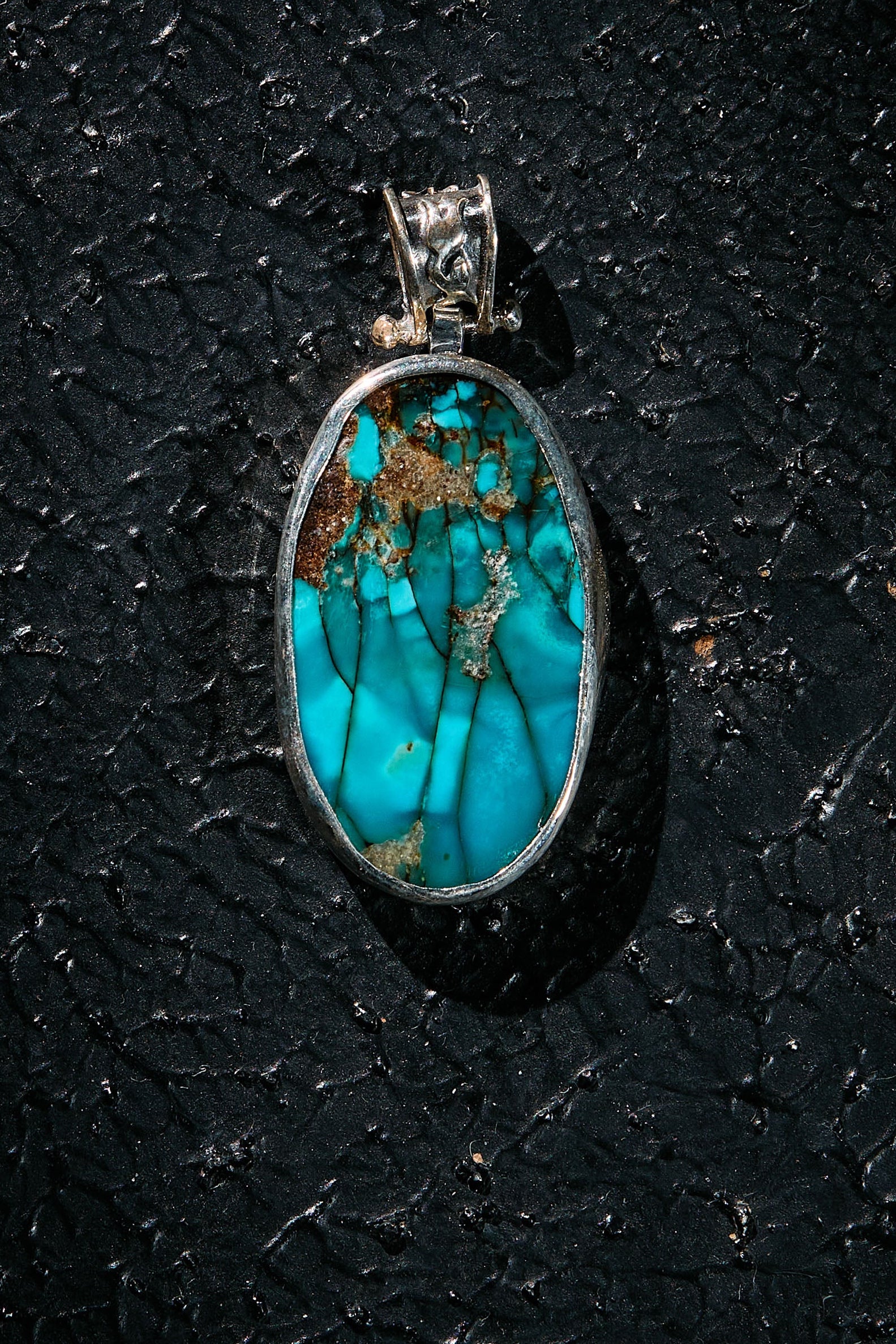 Rare Persian Turquoise in 925 silver