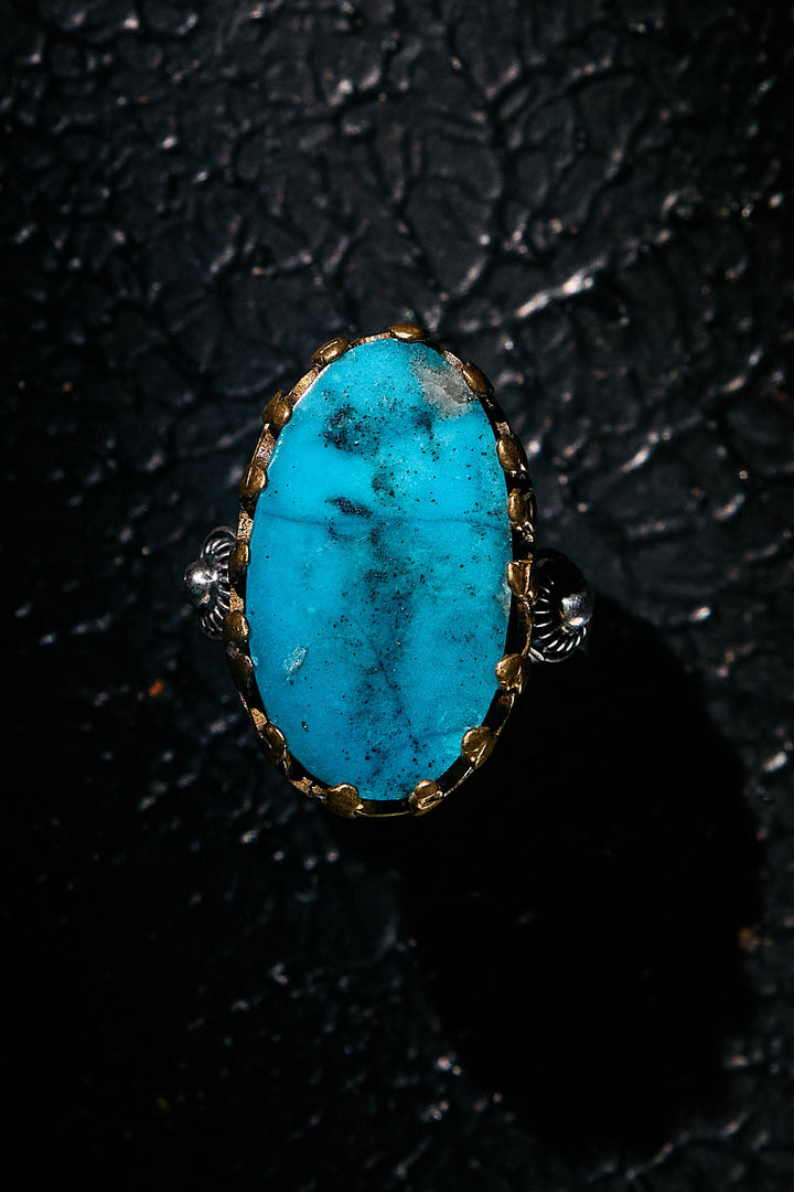 Turquoise ring on a 925 silver band