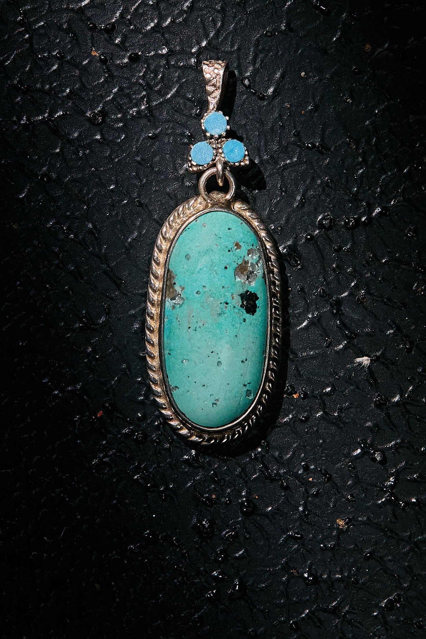 Turquoise pendant on 925 silver