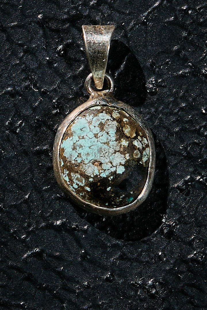 Turquoise stone pendant in 925 silver